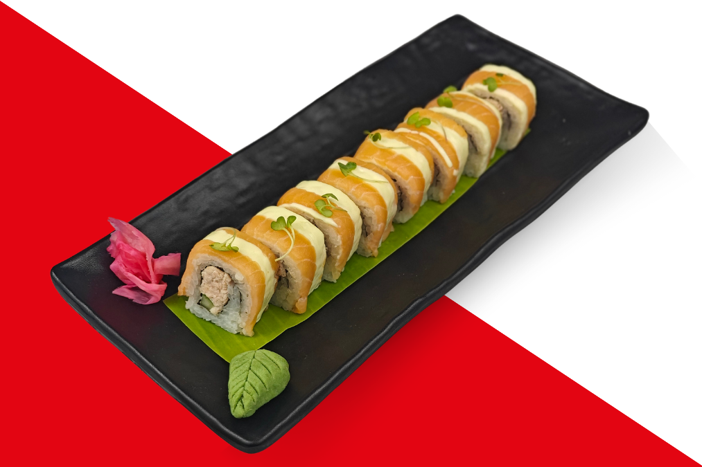 Salmon Mayo Dragon Roll